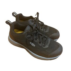 Keen Vista sz 7.5 safety shoes comp toe ladies black workwear plant construction